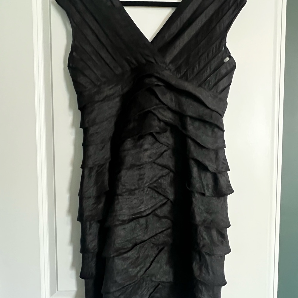 Scarlett Nite Black Ruffle Cocktail Dress